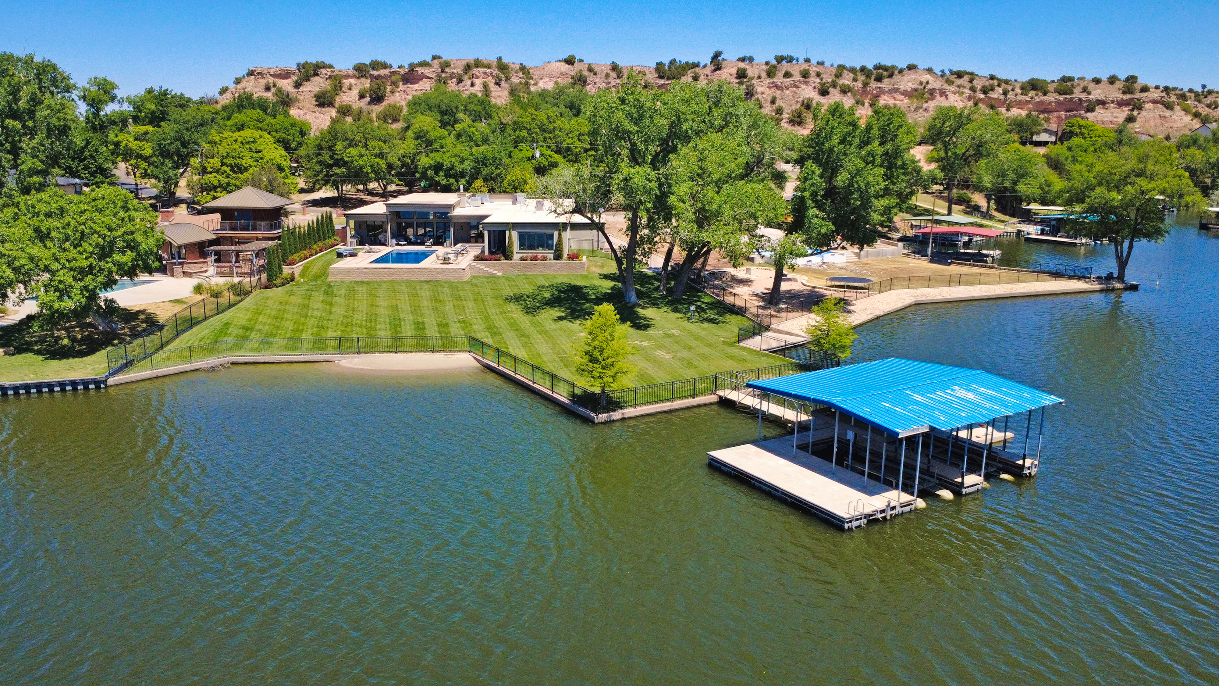 Back Yard & Dock View